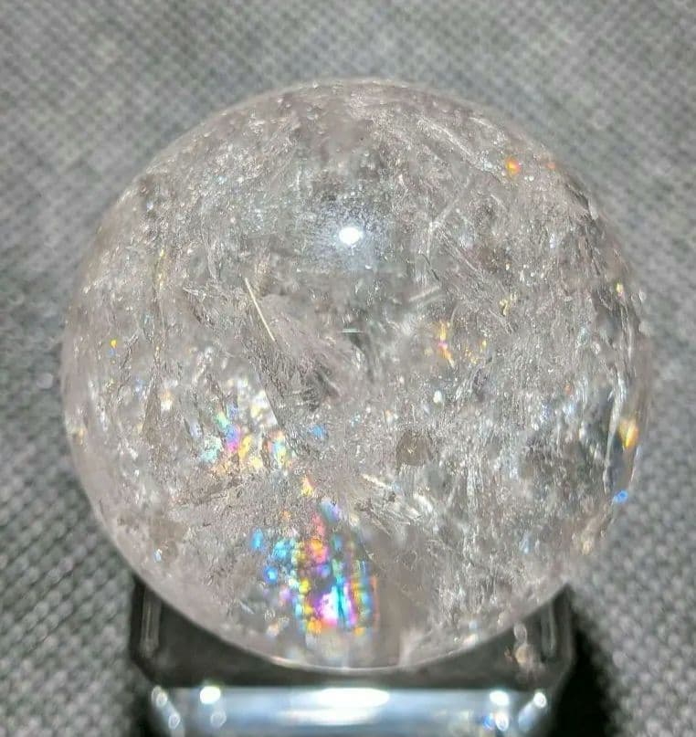 【高品質】天然石ピンクアゼツライト①スフィア4.1cm　丸玉　置物　新入荷❣️