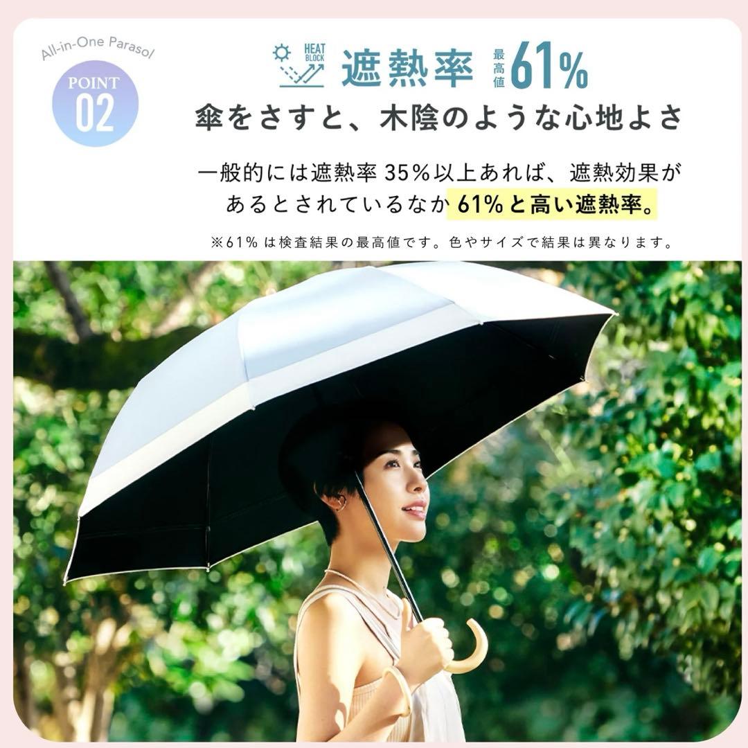 【2段折りたたみ傘】COKAGE+ 木手元 55cm 2WAY