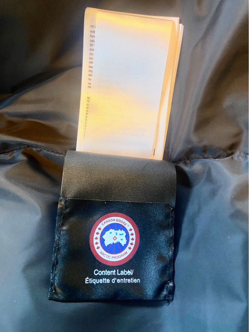 カナダグースダウンベスト　L G 180/92Y ブラック