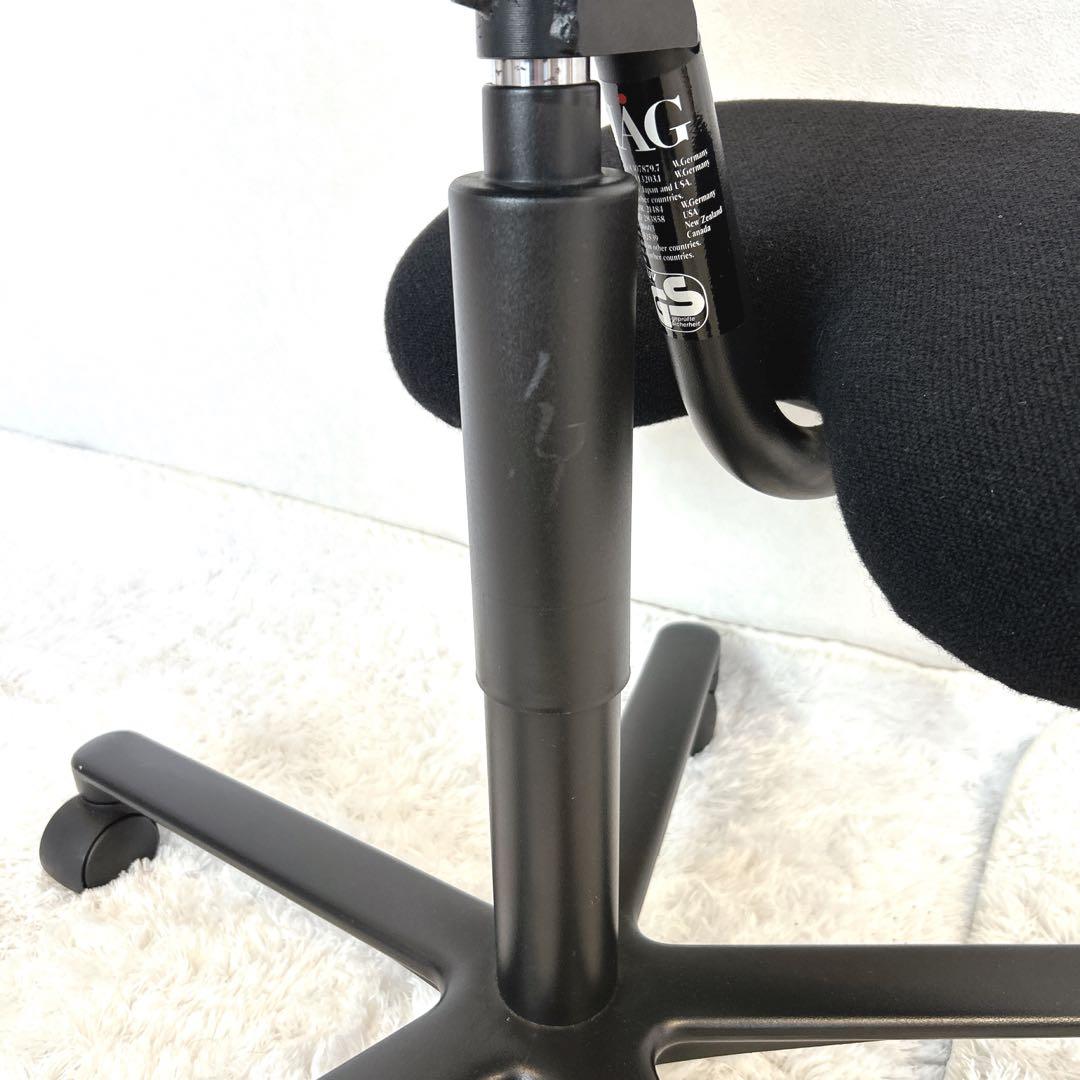 【希少】HAG バランスチェア ガス圧昇降機能 キャスター付 黒