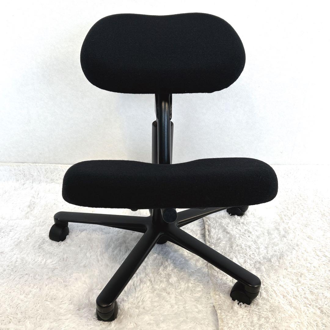 【希少】HAG バランスチェア ガス圧昇降機能 キャスター付 黒