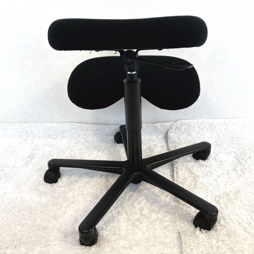 【希少】HAG バランスチェア ガス圧昇降機能 キャスター付 黒