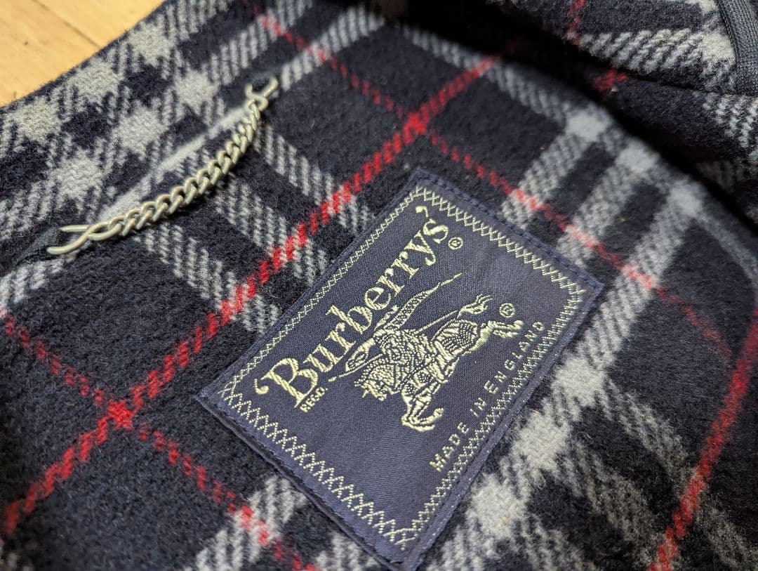 BURBERRY／ダッフルコート／ネイビー／MADEＩＮ　England