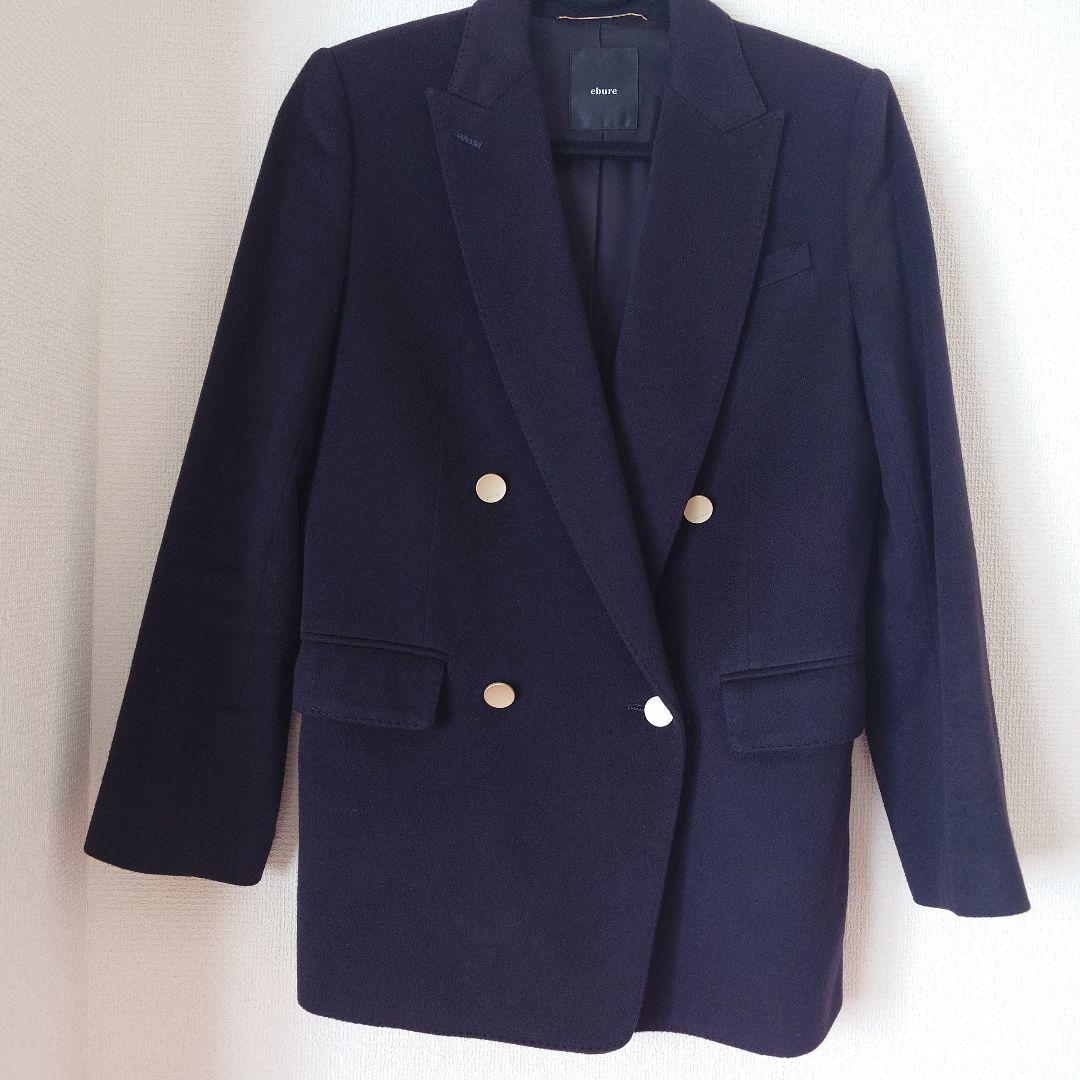 3連休限定お値下げ！ebure カシミア100% ダブルブレスト ブレザー