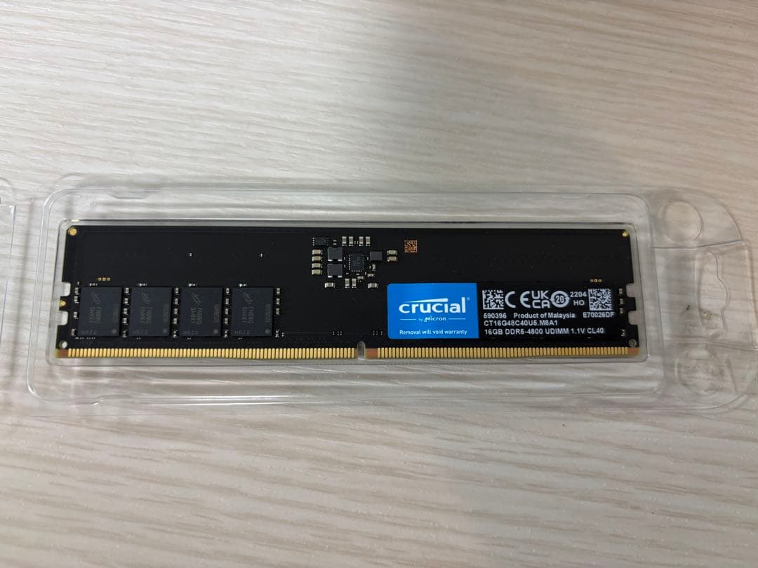 Crucial デスクトップ用メモリ 16GB×1枚 CT16G48C40U5