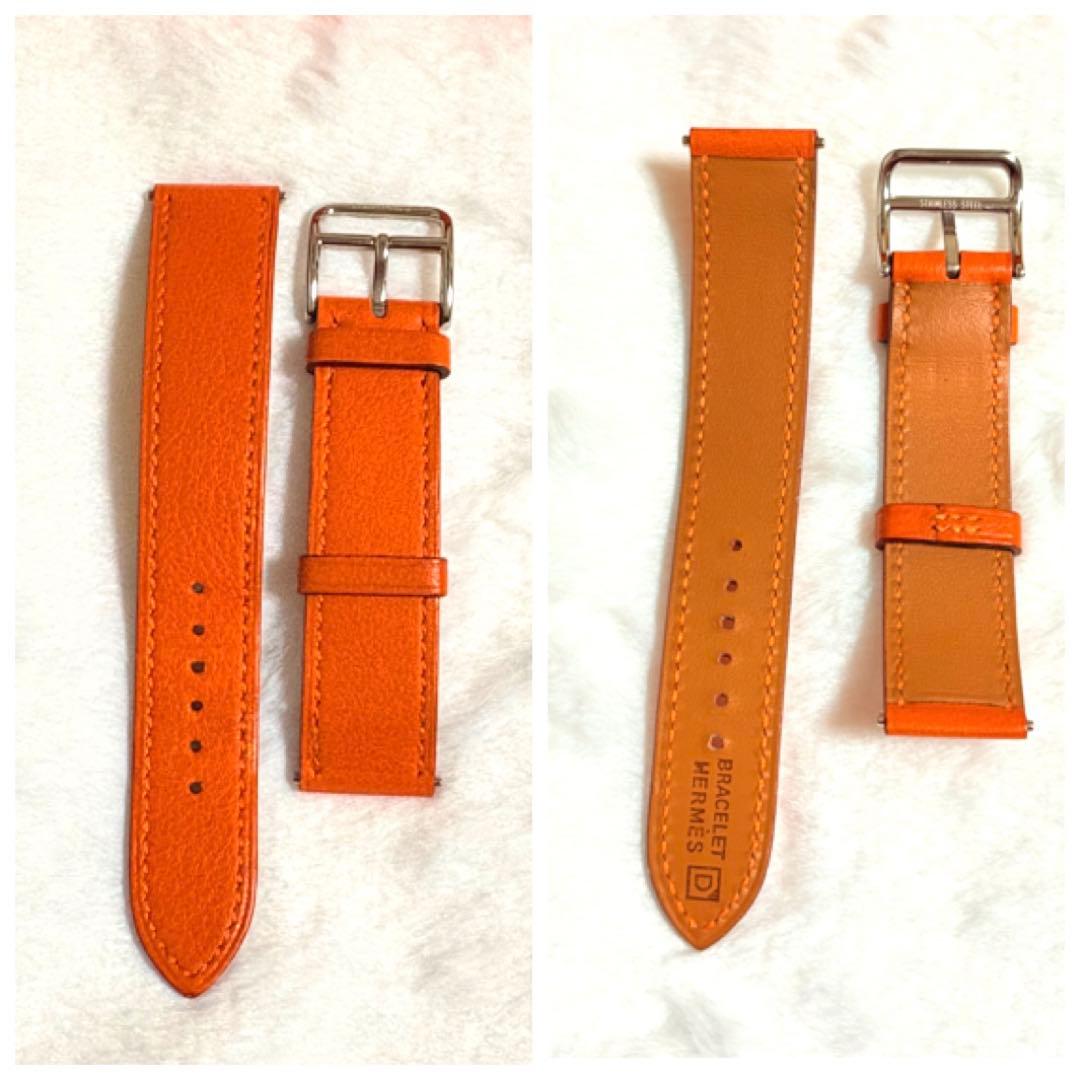 プレゼント付！ エルメス/HERMES ベルトウォッチ ブルージーン・キャメル