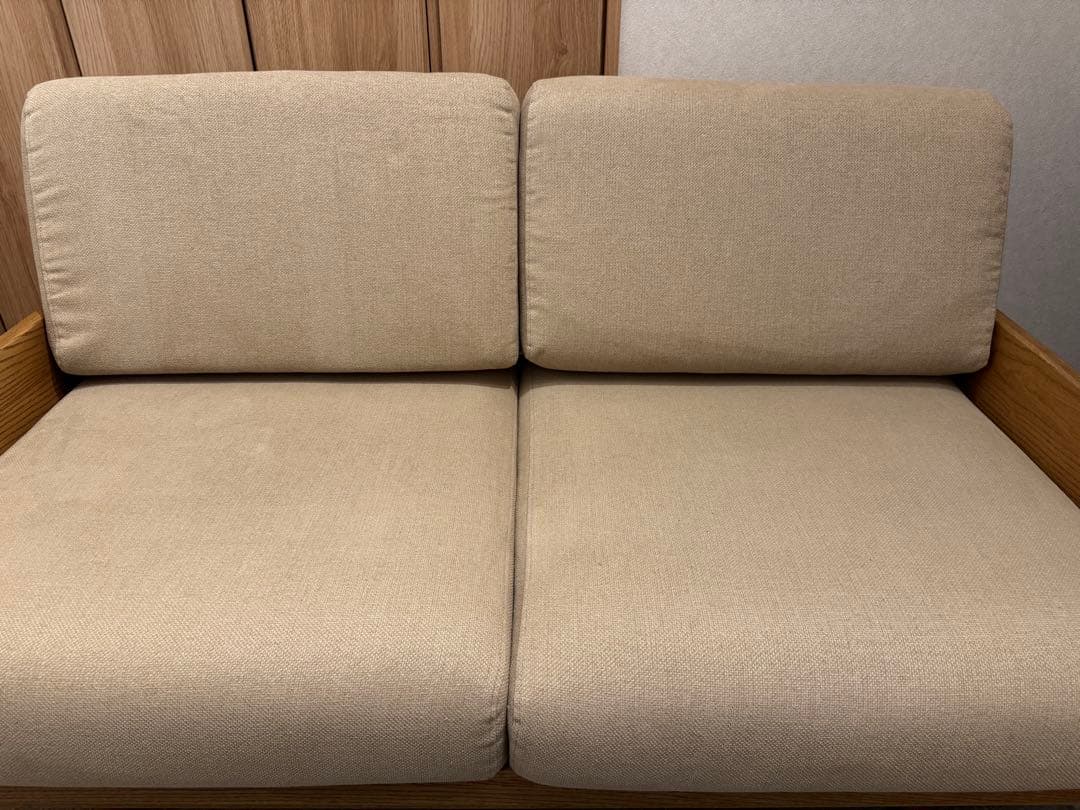 【専用】ソファ　2人掛け　モルト　molt 石崎家具　ナチュラル　タモ材