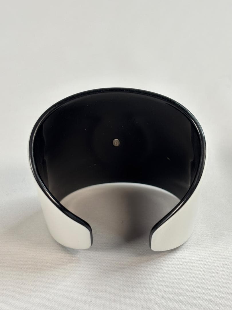 CHANEL バングル ブレスレット ココマーク ホワイト