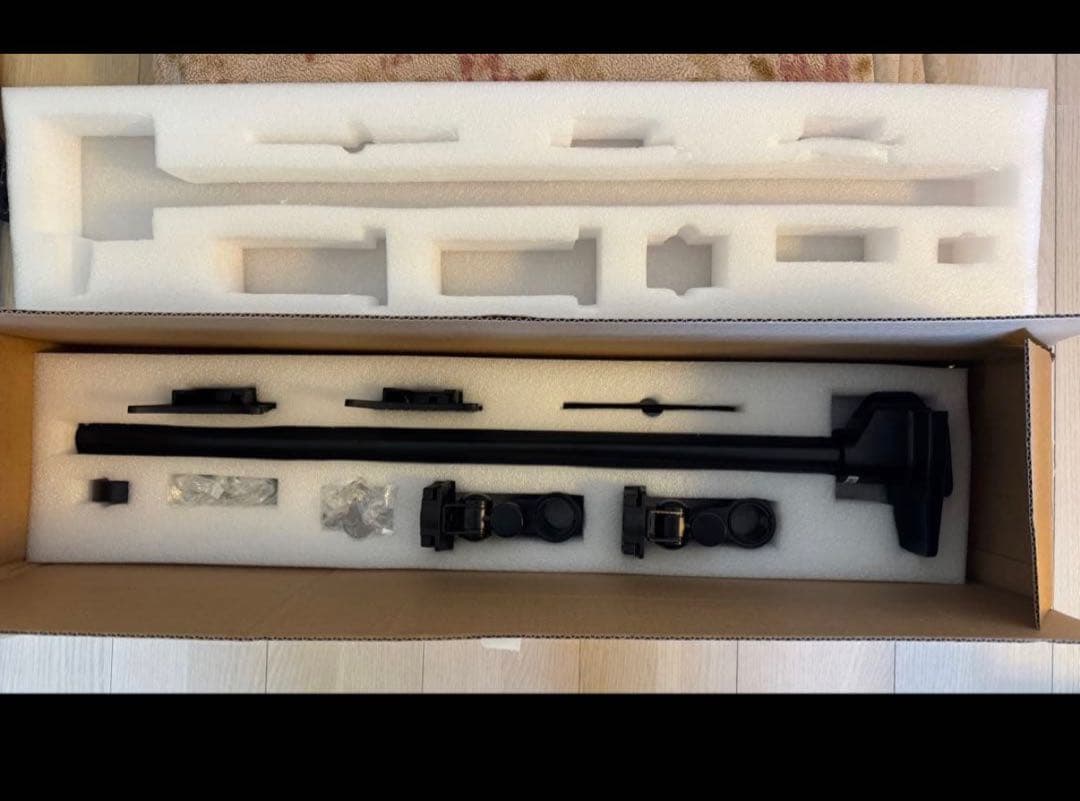 サンワサプライ モニタアーム 上下2面 CR-LA1503BK スリム 台座薄型