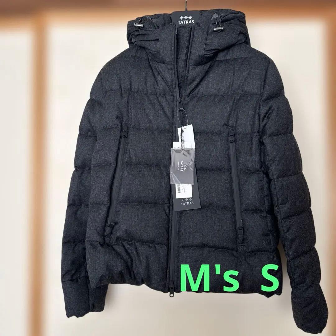 OBAQTATRAS フード付きダウンジャケット ダークグレ