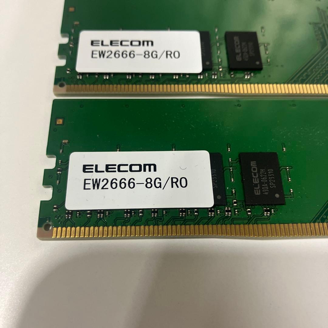 ELECOM EW2666-8G/R0 DDR4メモリ 8GB×4枚 32GB