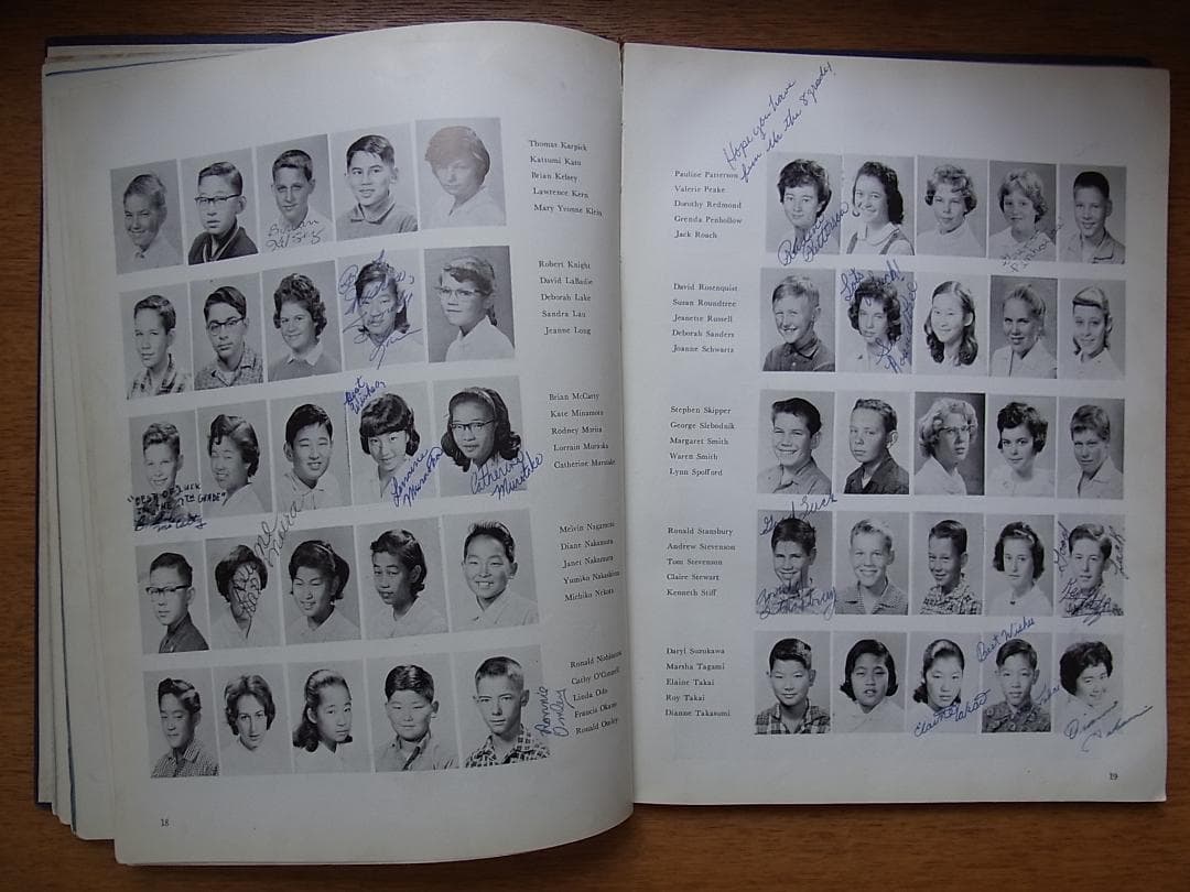 1962年米軍ワシントン・ハイツの代々木スクールの年鑑アルバム