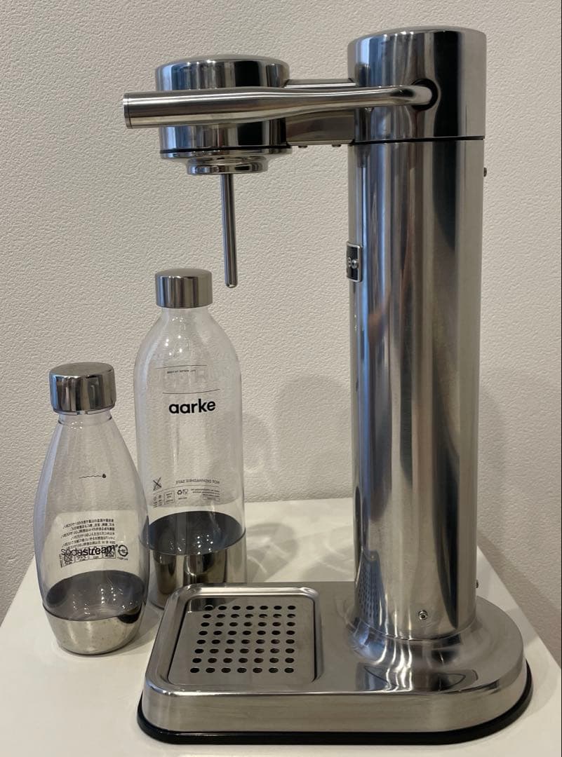 aarke アールケカーボネーター3スチールシルバー炭酸水メーカーボトル2本付き