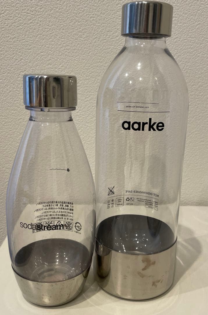 aarke アールケカーボネーター3スチールシルバー炭酸水メーカーボトル2本付き