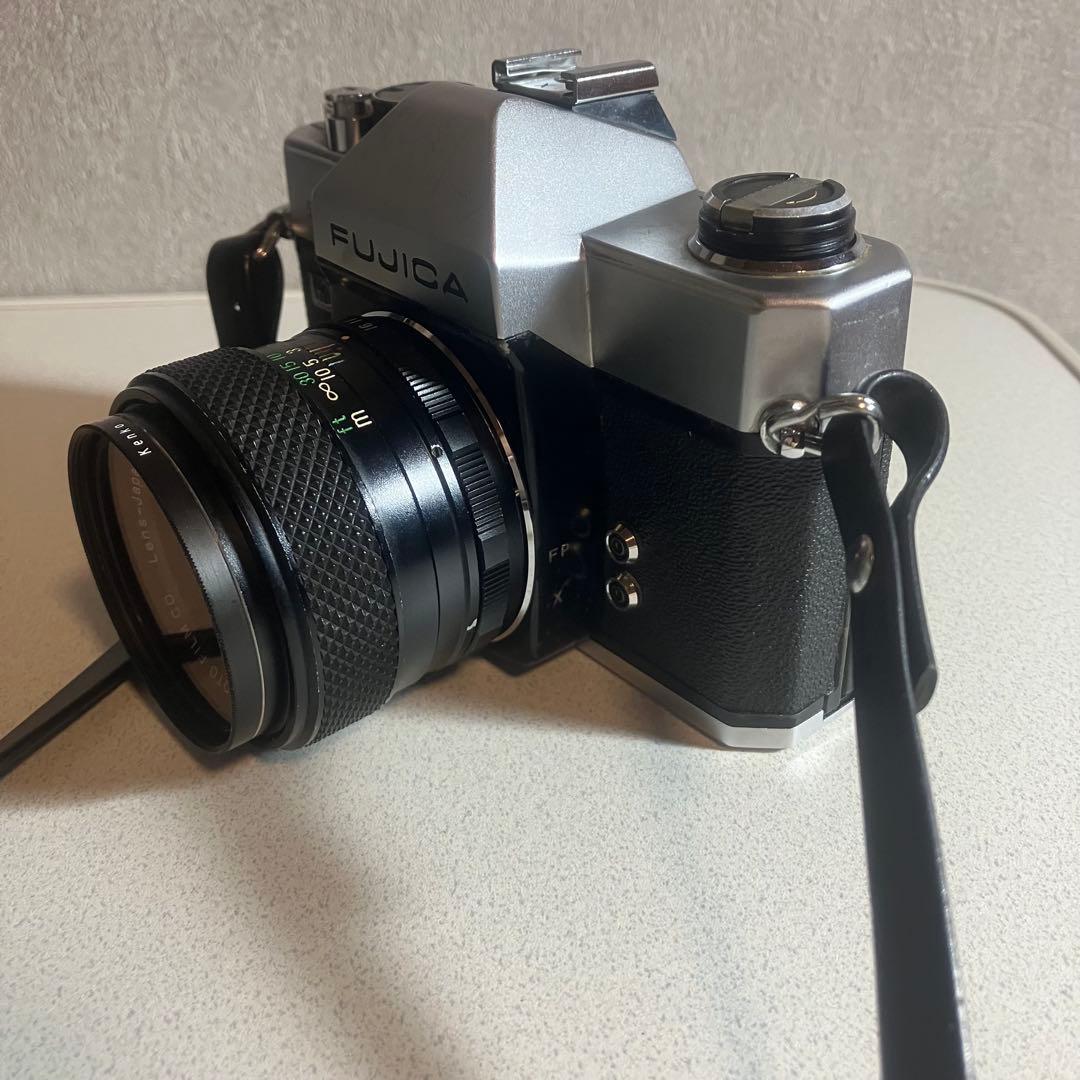 FUJICA 一眼レフフィルムカメラ ST801 + 望遠レンズ + ストロボ