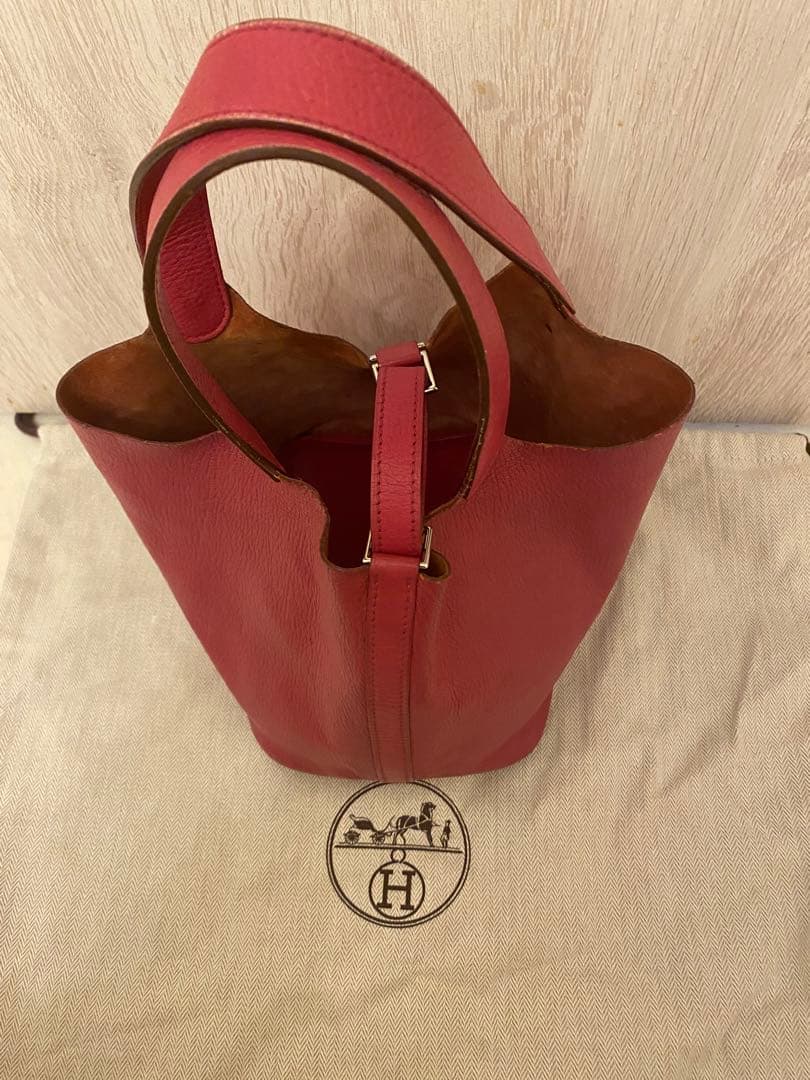 エルメスピコタン ローズショッキング×アニスグリーン