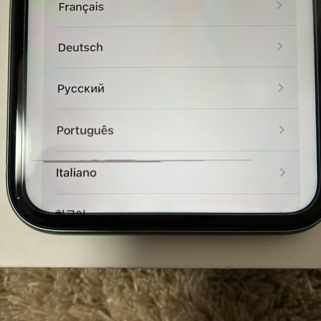 【画面に縞模様 】Apple iPhone 11 64GBグリーン本体　箱無し