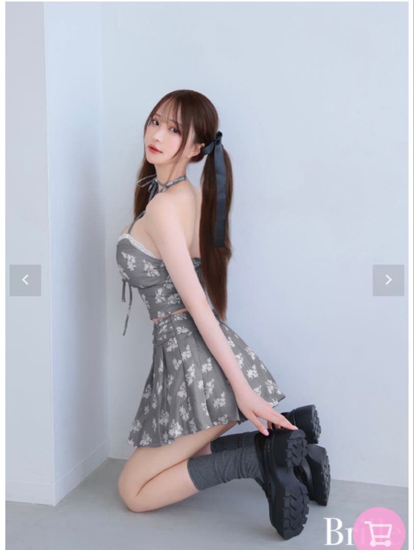 Brille ブリエ フルールブリエセットアップミニドレス れみれみドレス