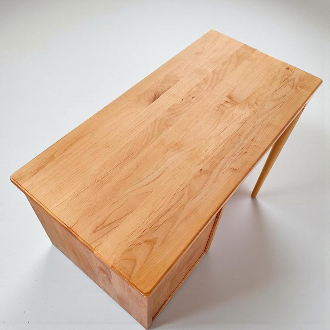 美品 モモナチュラル コモ 机のみ 幅90　無垢　アルダー材
