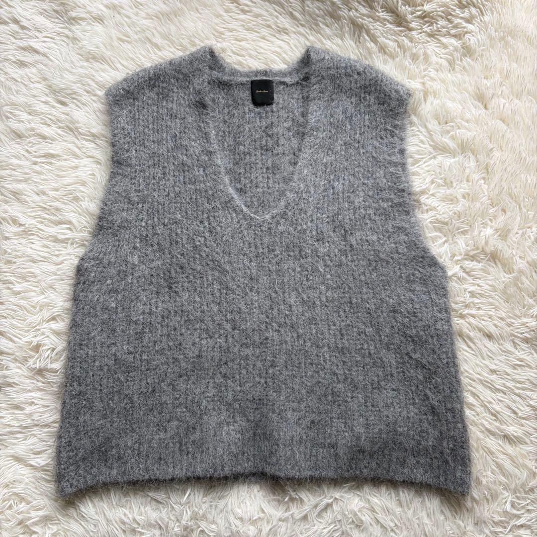 美品 2024AW spick&span アルパカ混ニットベスト　ふわふわ F