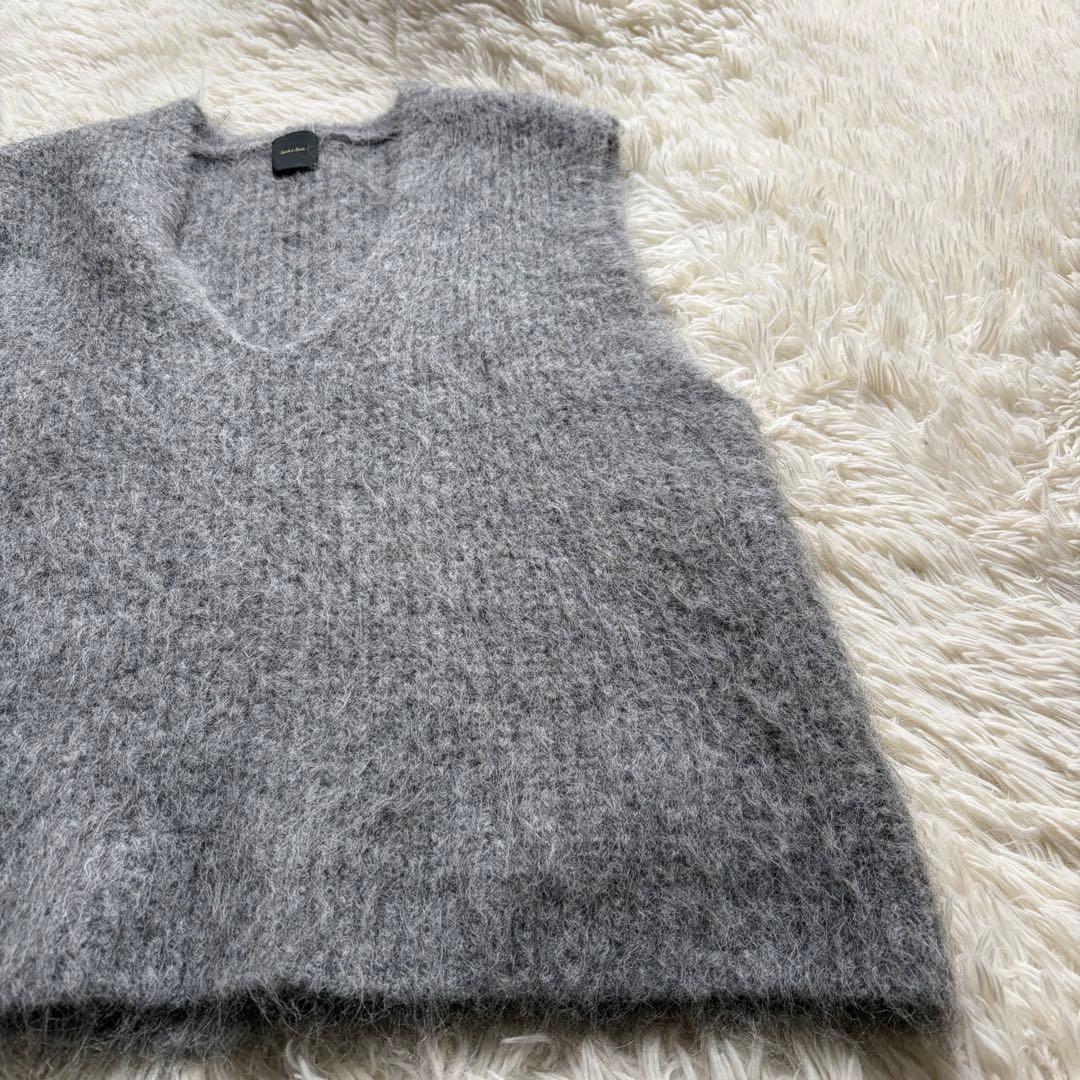美品 2024AW spick&span アルパカ混ニットベスト　ふわふわ F