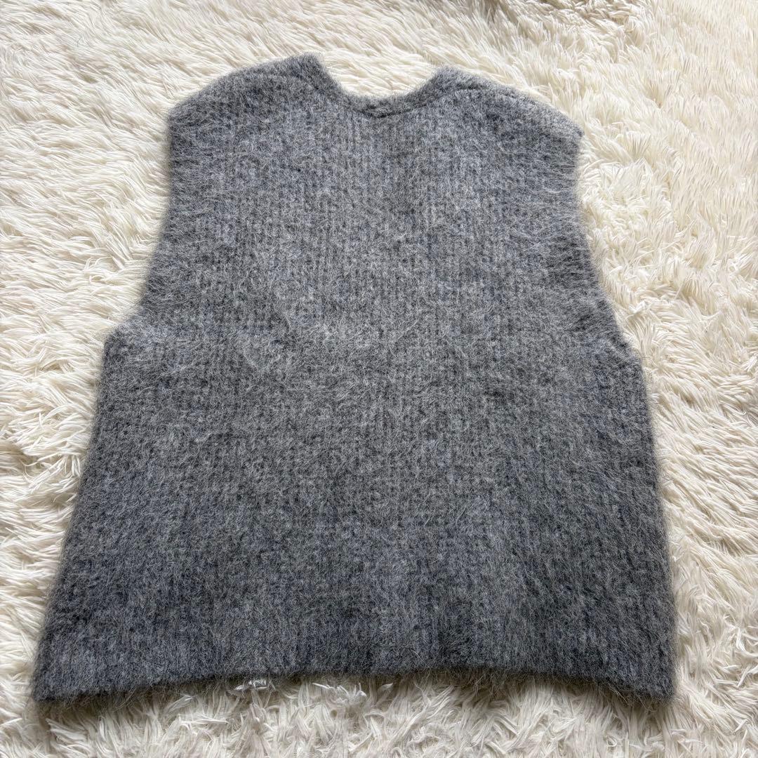 美品 2024AW spick&span アルパカ混ニットベスト　ふわふわ F