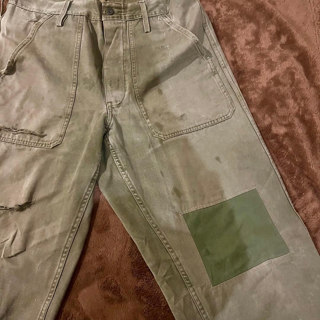 US ARMY M-43 フィールドトラウザーズ40s実物WWII OD米軍
