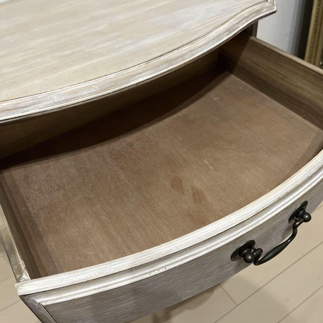 【送料込み】シャビーシック★アンティーク風★サイドテーブル★チェスト★白