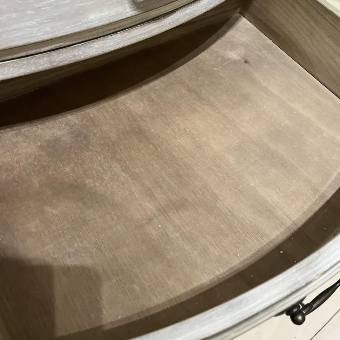 【送料込み】シャビーシック★アンティーク風★サイドテーブル★チェスト★白