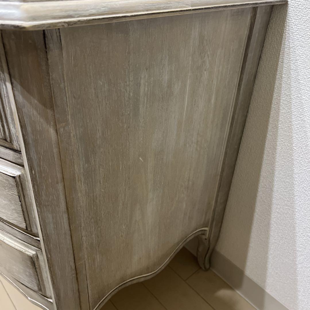 【送料込み】シャビーシック★アンティーク風★サイドテーブル★チェスト★白