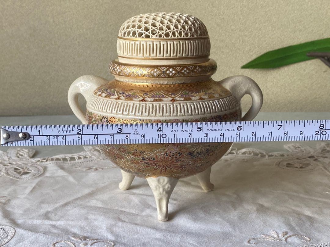 chat_noir＊香炉 薩摩 錦之 仁楓 アンティーク インテリア