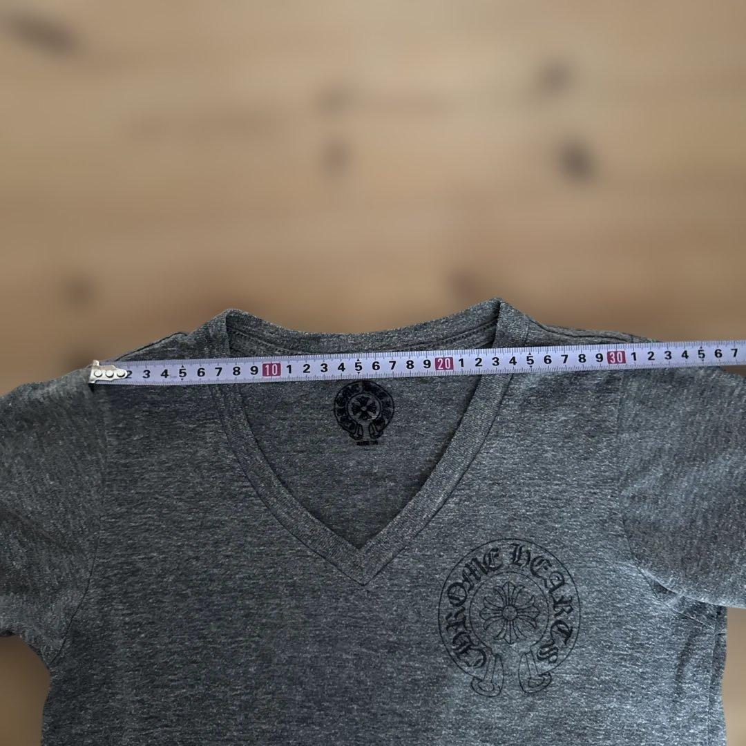【超希少】Chrome Hearts グレー Vネック Tシャツ