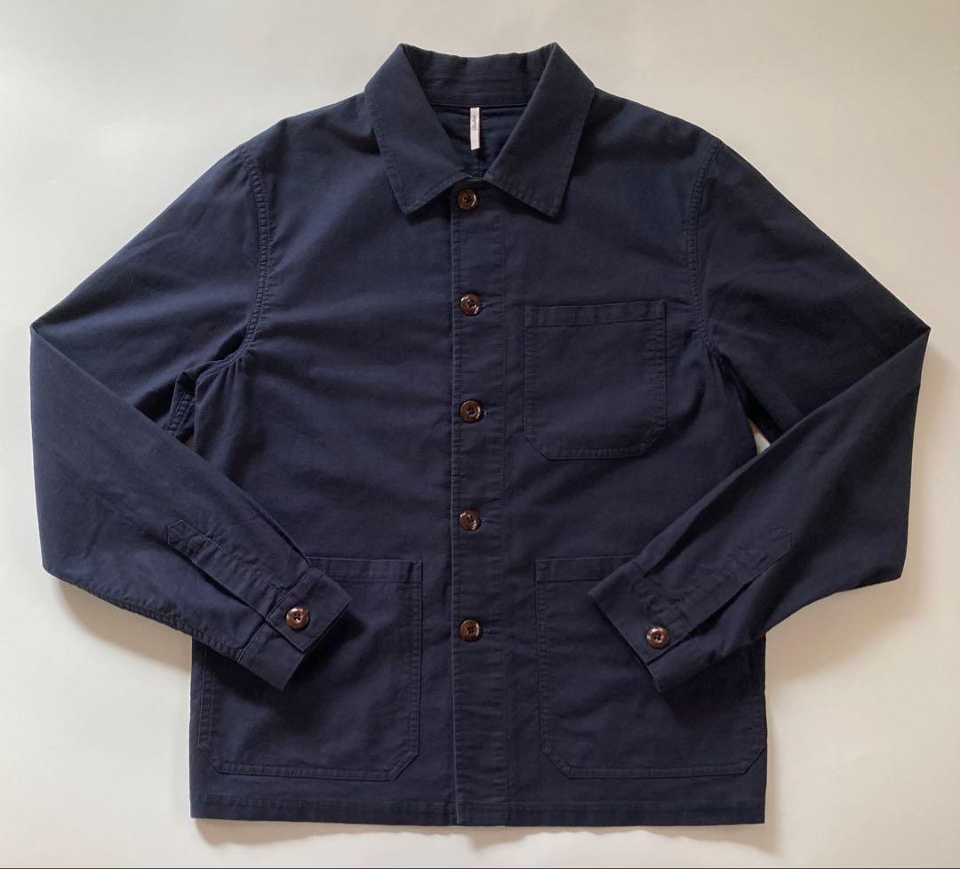 Glanshirt イタリア製 ワークジャケット L ネイビー