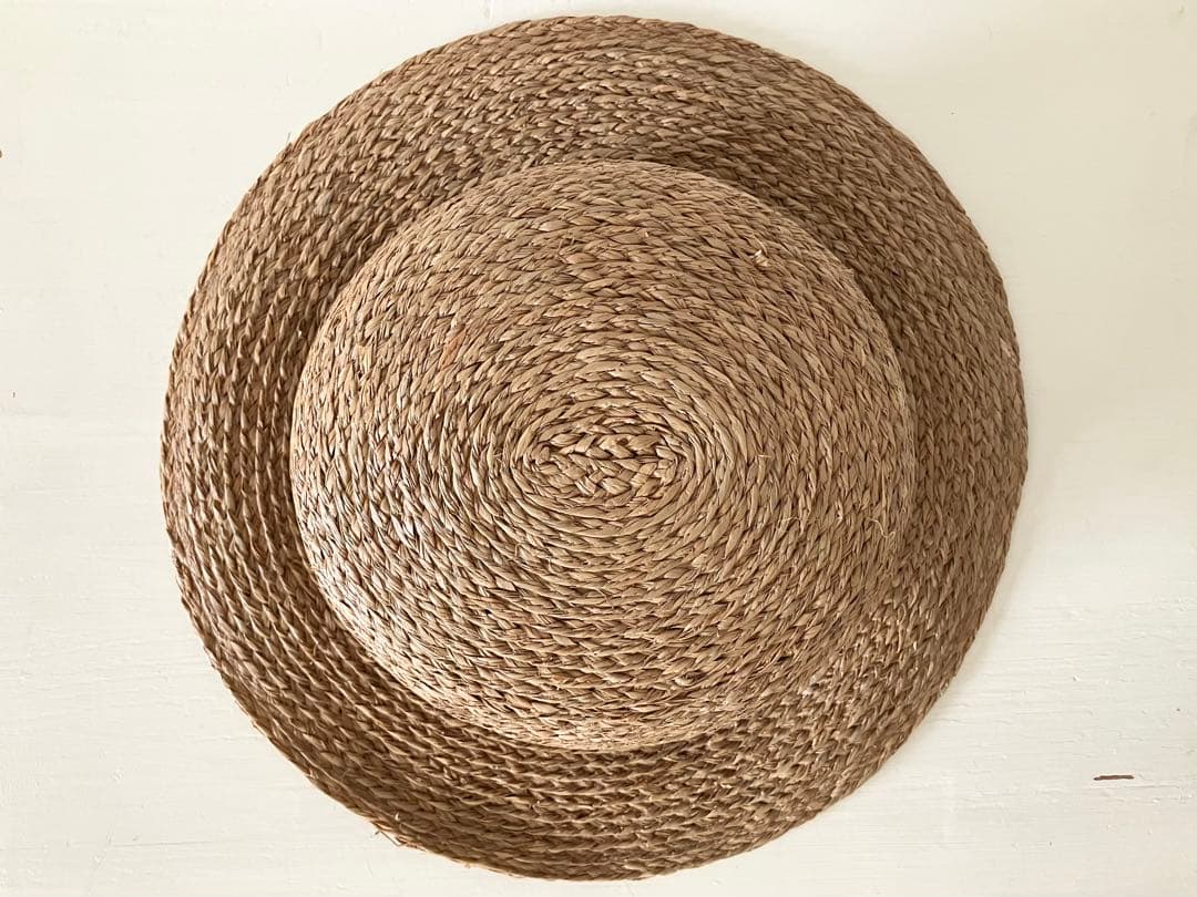 Sashiki ブラウン　ラフィアハット