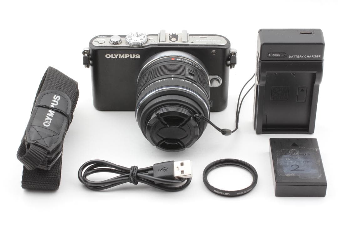 OLYMPUS PEN Lite E-PL3 ブラック 14-42mm レンズ