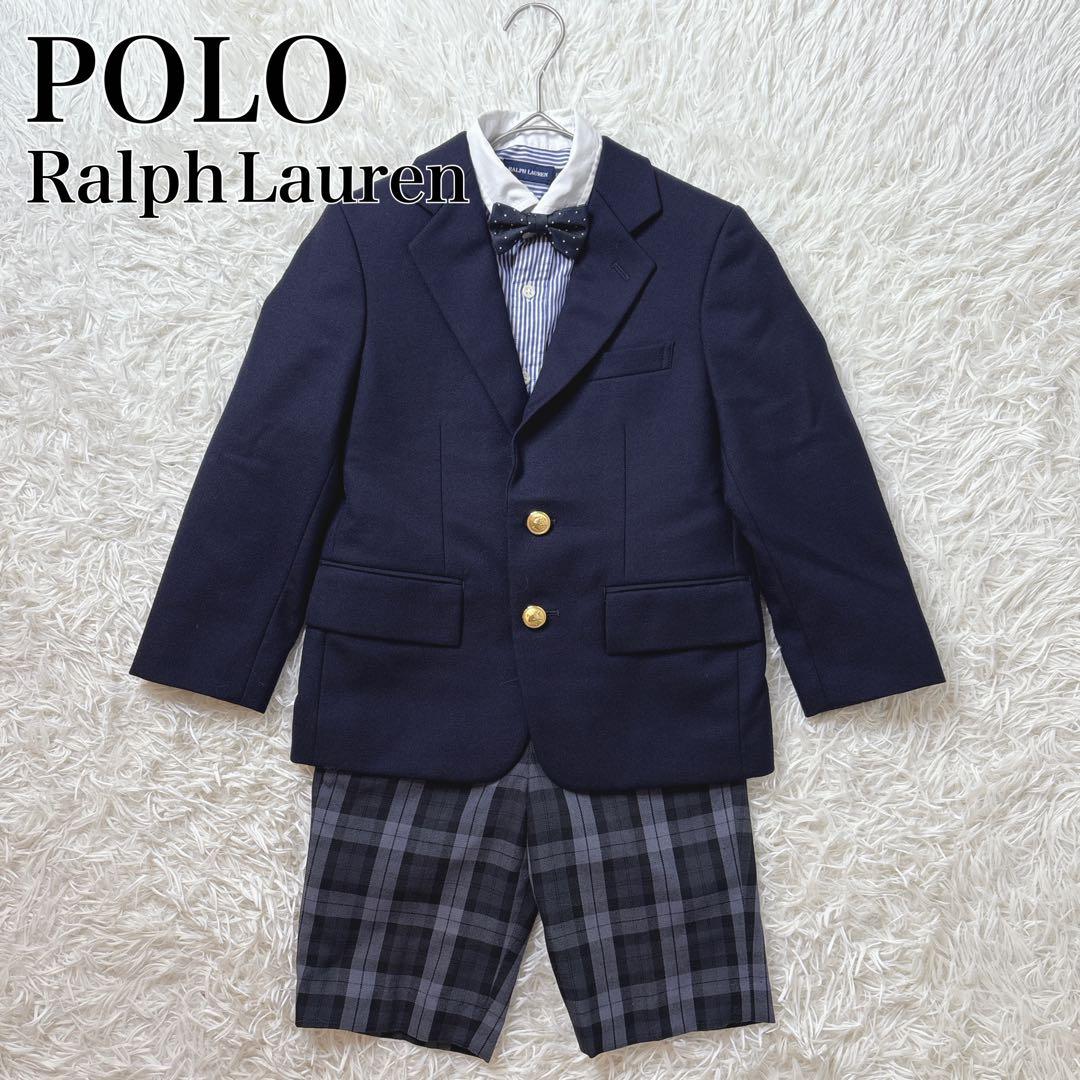 ポロラルフローレン 男の子 120 フォーマル スーツ セット 卒服 金ボタン