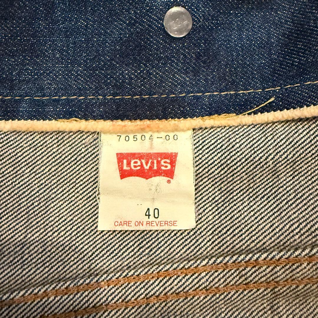 Levi's リーバイス J02 日本製 95年 3st 復刻 Gジャン 短丈