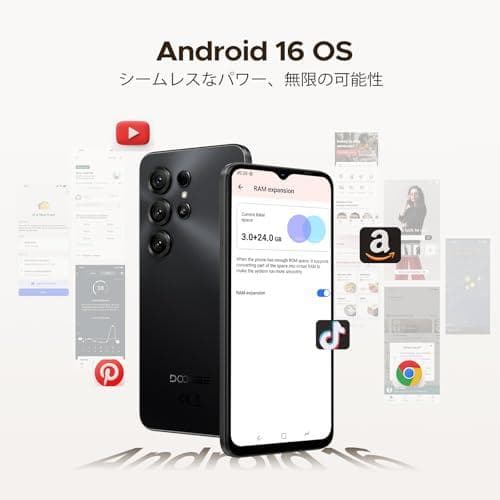 【Android16 4G LET スマホ 初登場】DOOGEE Note56m