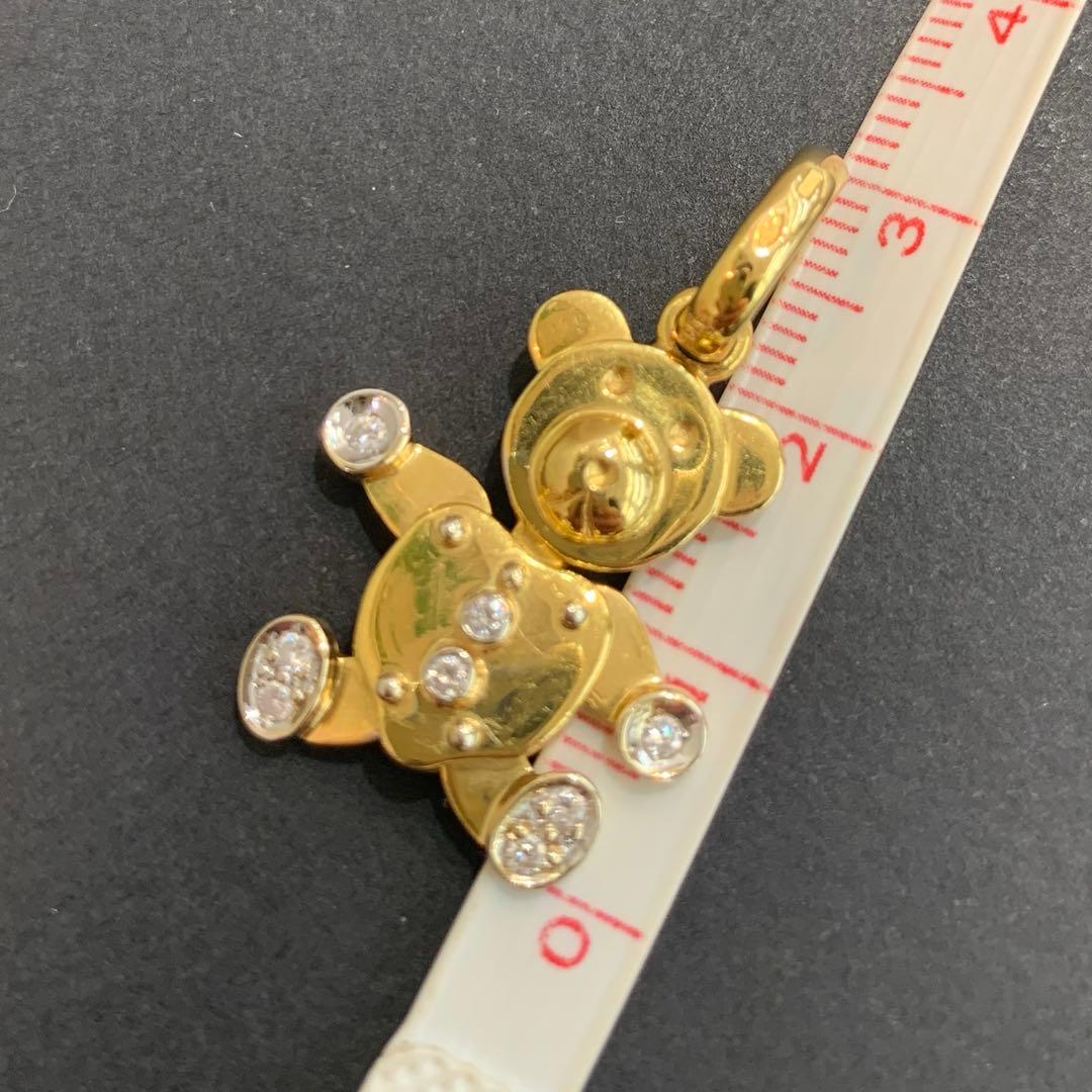 Pomellato ポメラート ペンダントトップ ベア K18YG ダイヤモンド