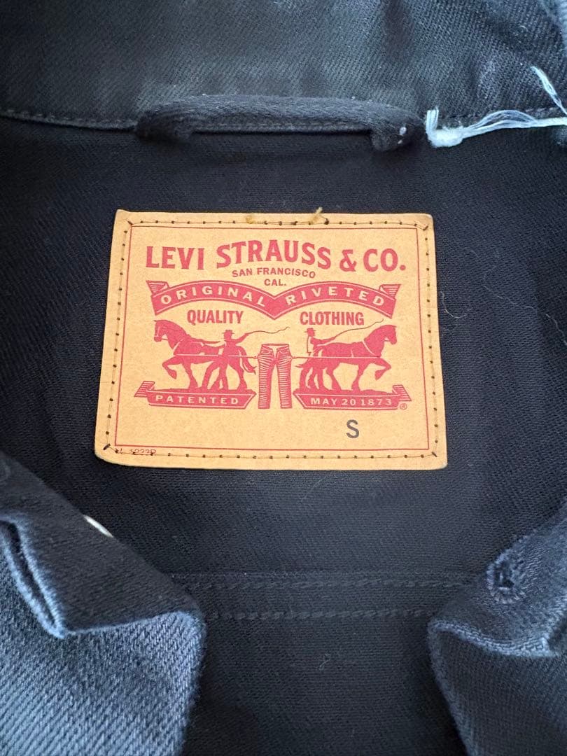 Levi's ブラック　デニムジャケット&パンツ