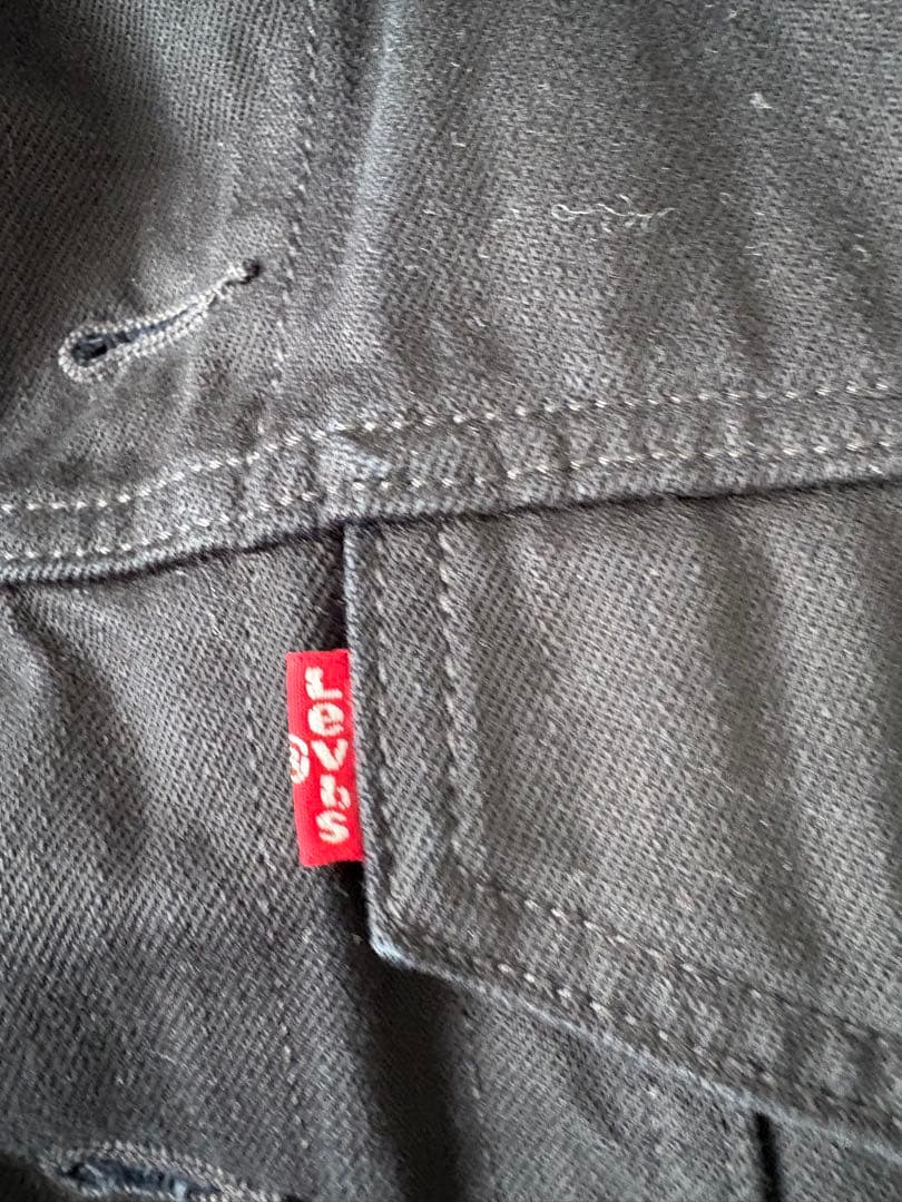 Levi's ブラック　デニムジャケット&パンツ