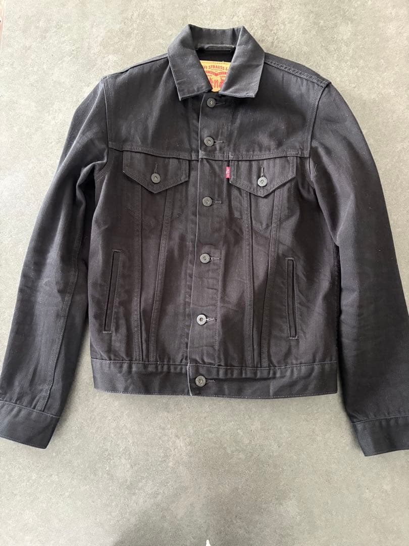 Levi's ブラック　デニムジャケット&パンツ