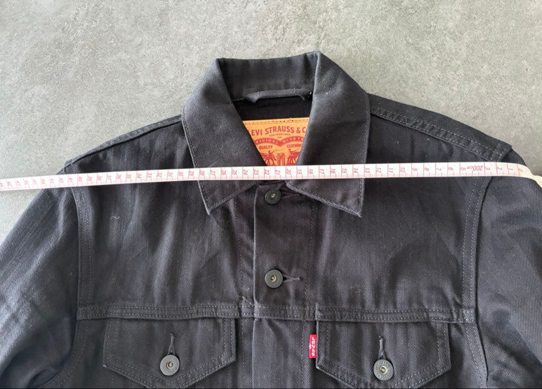 Levi's ブラック　デニムジャケット&パンツ