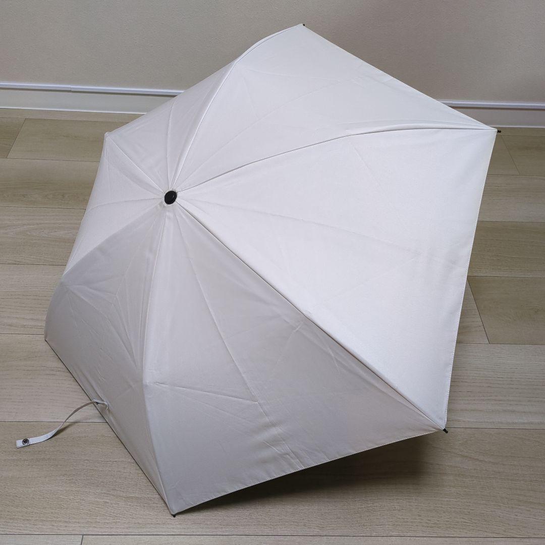 サンバリア100 折りたたみ日傘　２段折 コンパクト / 無地 ホワイト