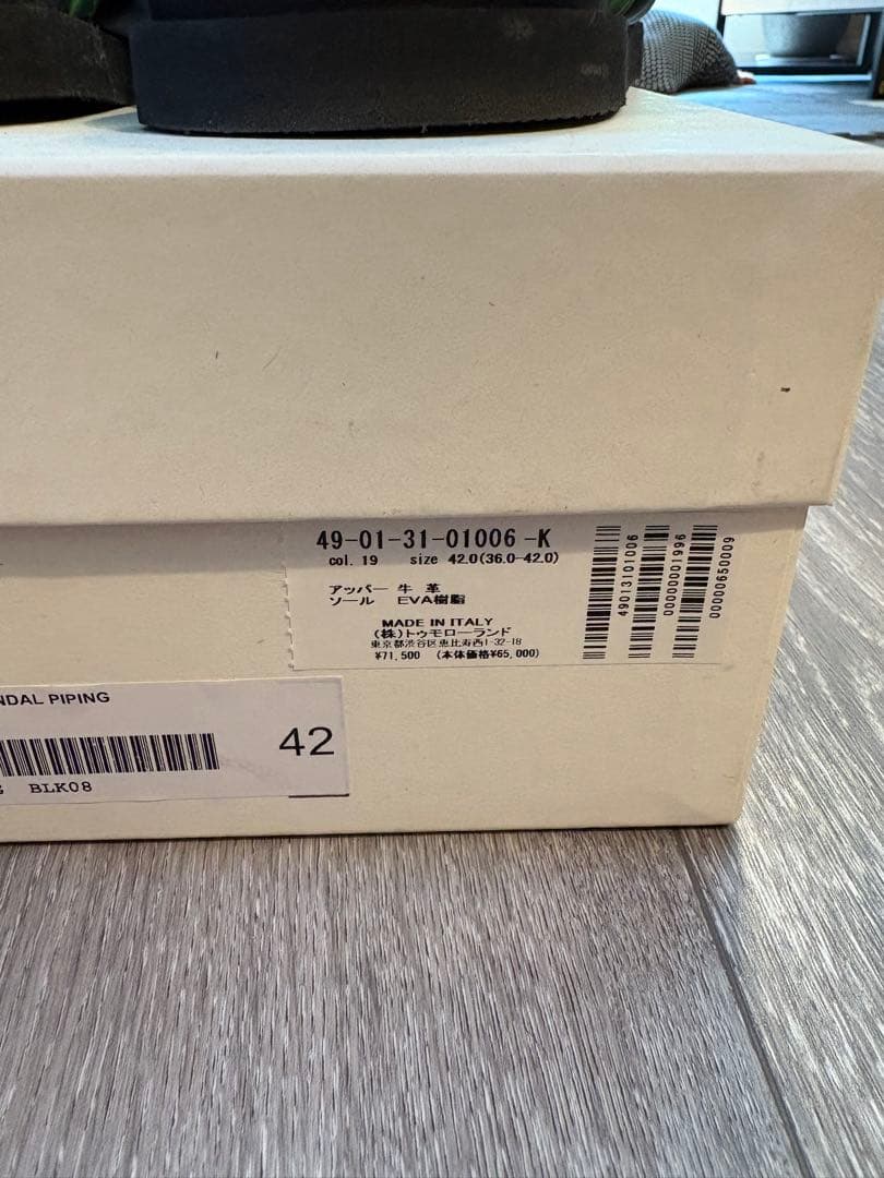 O　CABaN ブラック サンダル サイズ42(26.5-27)