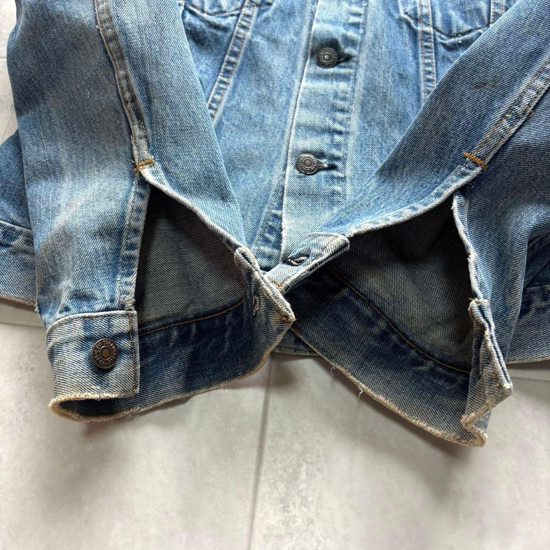 【66前期】リーバイス 70505 デニムジャケット 布ケアタグ 縦落ち