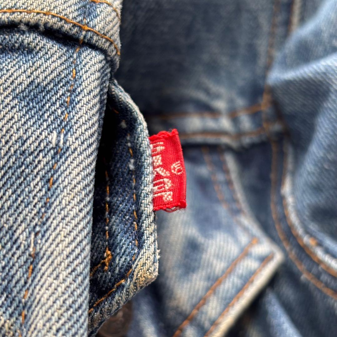 【66前期】リーバイス 70505 デニムジャケット 布ケアタグ 縦落ち