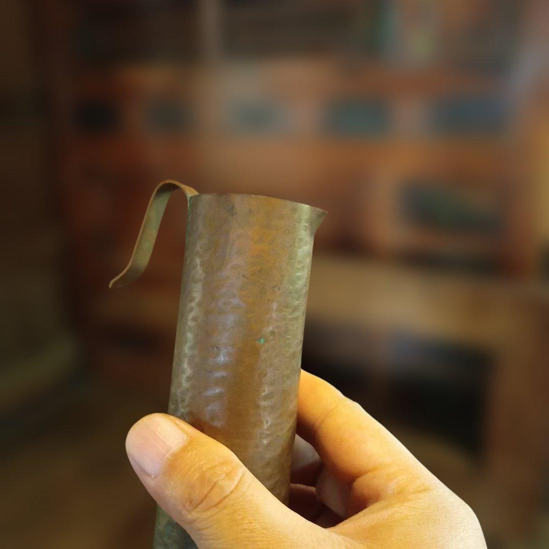 ちろり　酒燗器　陽物　陰陽　銅打出し　大正時代