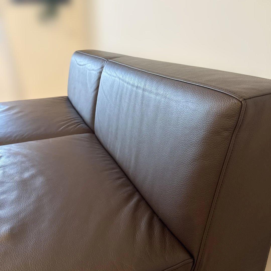 Time&Style ダークブラウン 2人掛けソファ