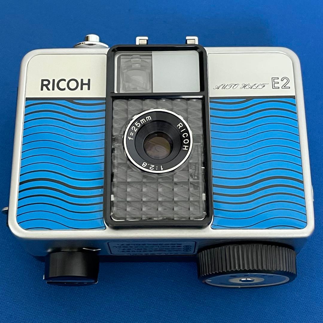 ☆完動最上美品！☆リコーオートハーフE2ラインブルー☆